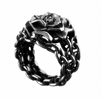 Personal Fears Rose In Chains Ring