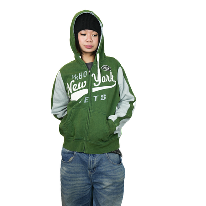 NFL 1960s New York Jets Green Zip-Up