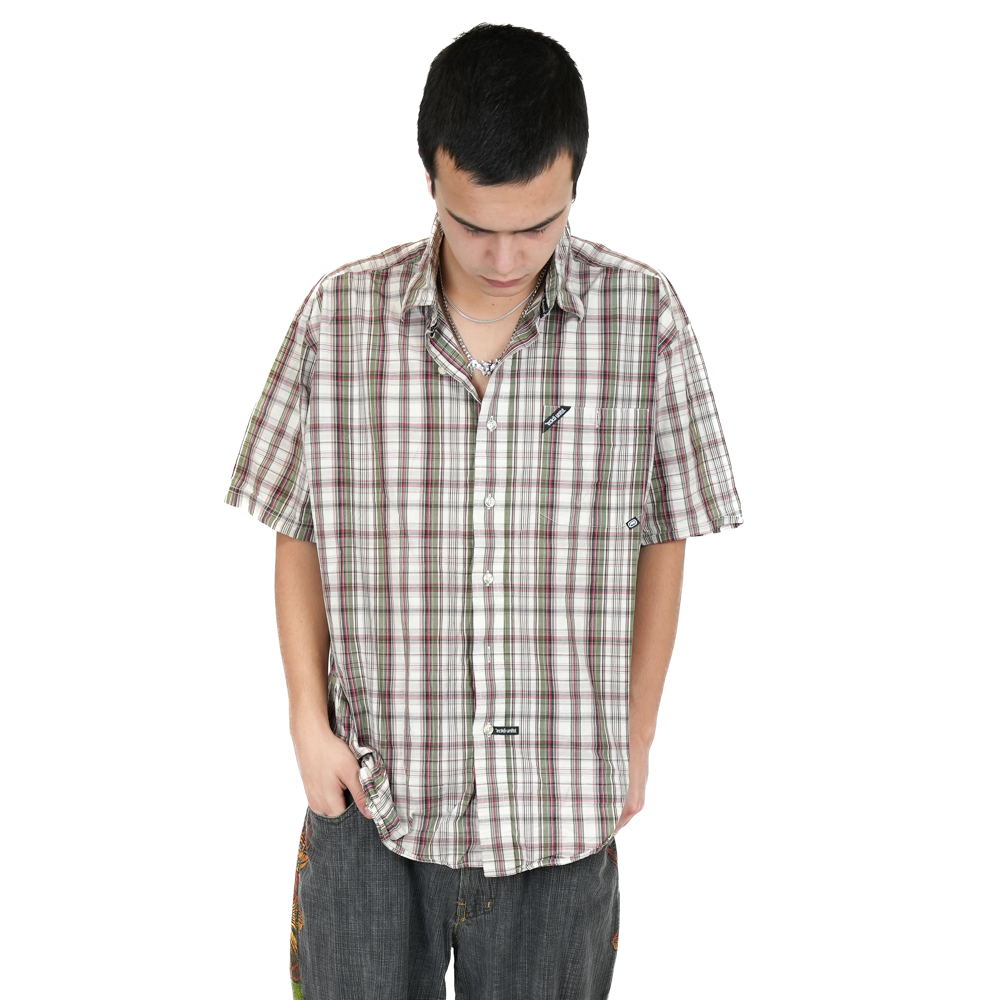 2000s Ecko Unlimited Plaid Button-Up