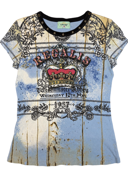 To the Angel Rhinestone Crown Tshirt