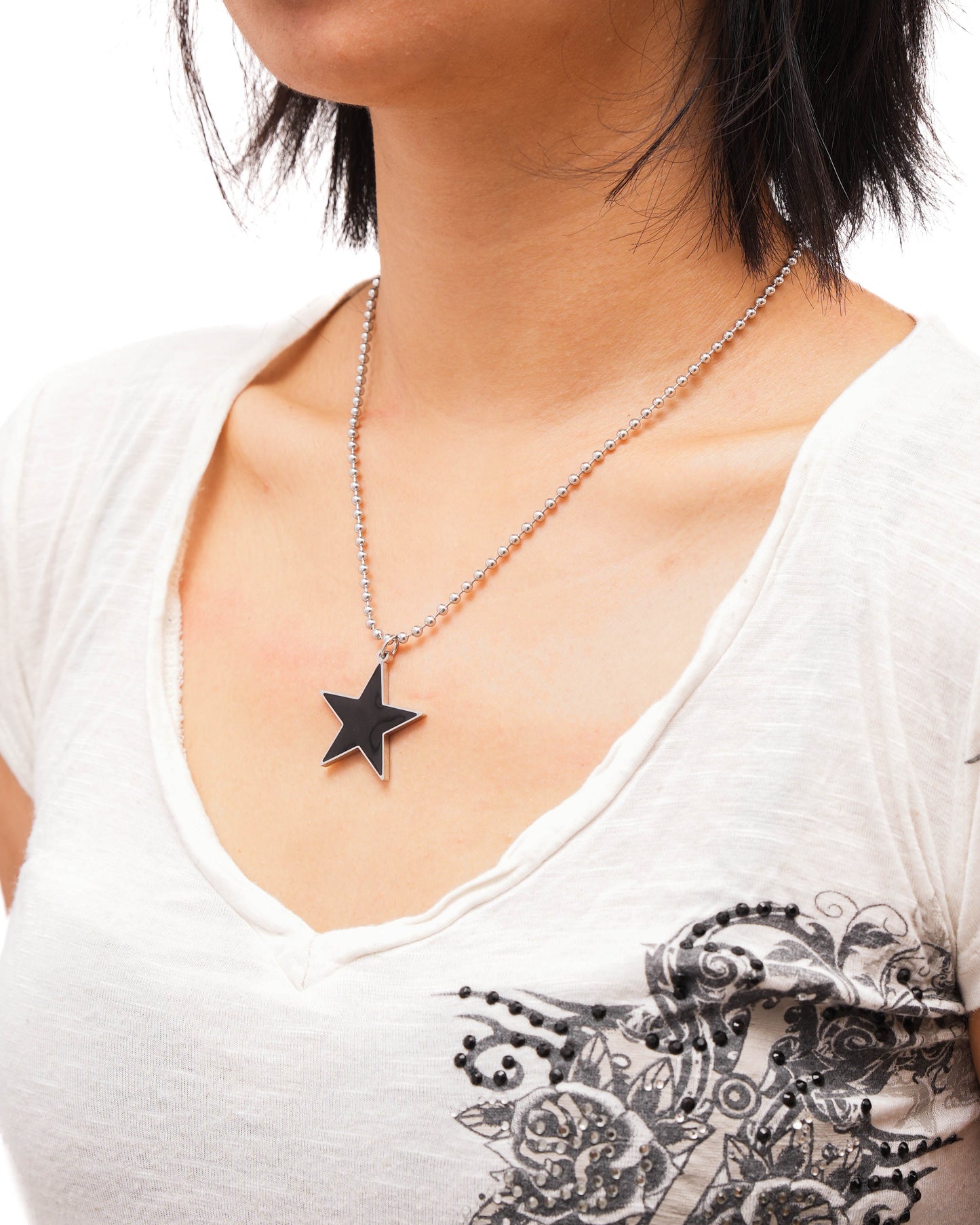 Star Pendant - Steel Chain