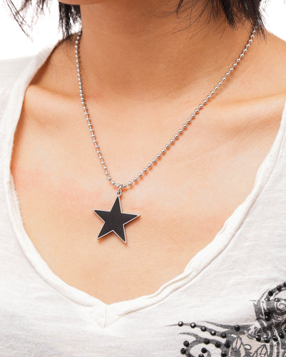 Star Pendant - Steel Chain