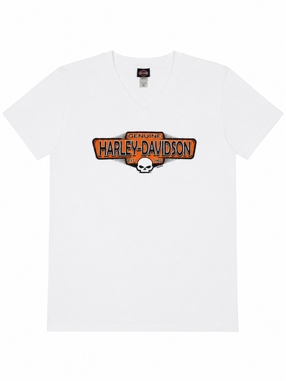 Harley Davidson White Logo T-shirt