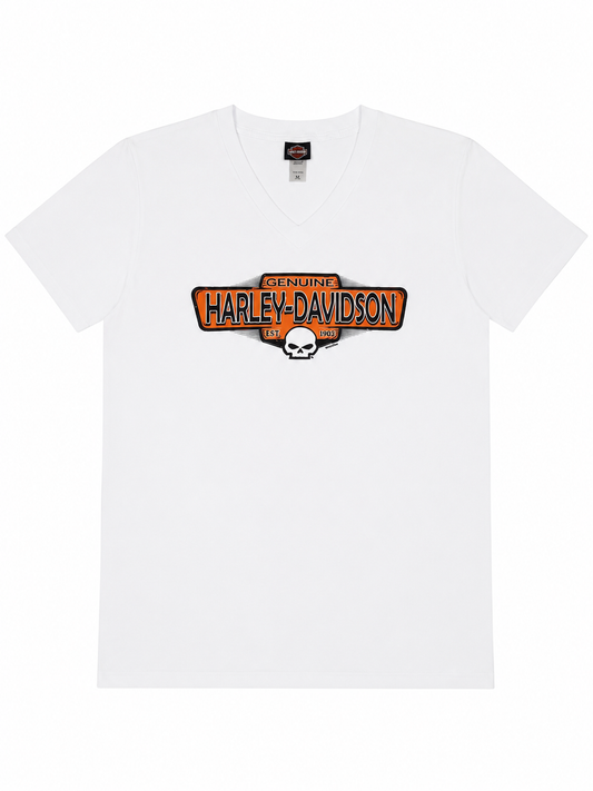 Harley Davidson White Logo T-shirt