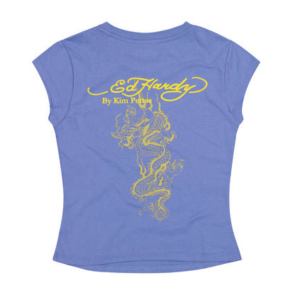 Ed Hardy Famous Skunk Cap Sleeve Tee
