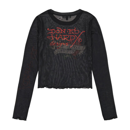 Ed Hardy Mesh Love Eternal Long Sleeve