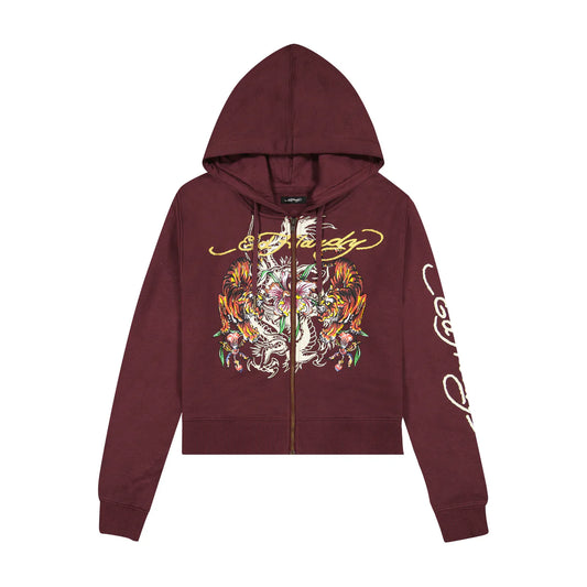 Ed Hardy Tigers Zip Hoodie