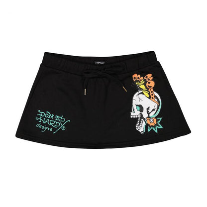 Ed Hardy Skull Butterflies Fleece Skirt