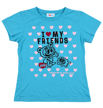 Angel Blue 'I <3 My Friends' Graphic Tshirt