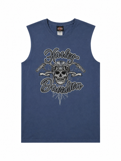 Harley Davidson Blue Tank Top
