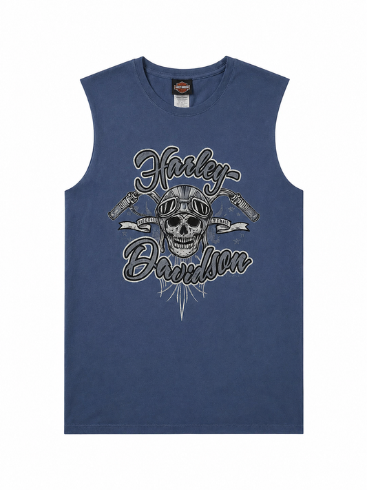 Harley Davidson Blue Tank Top