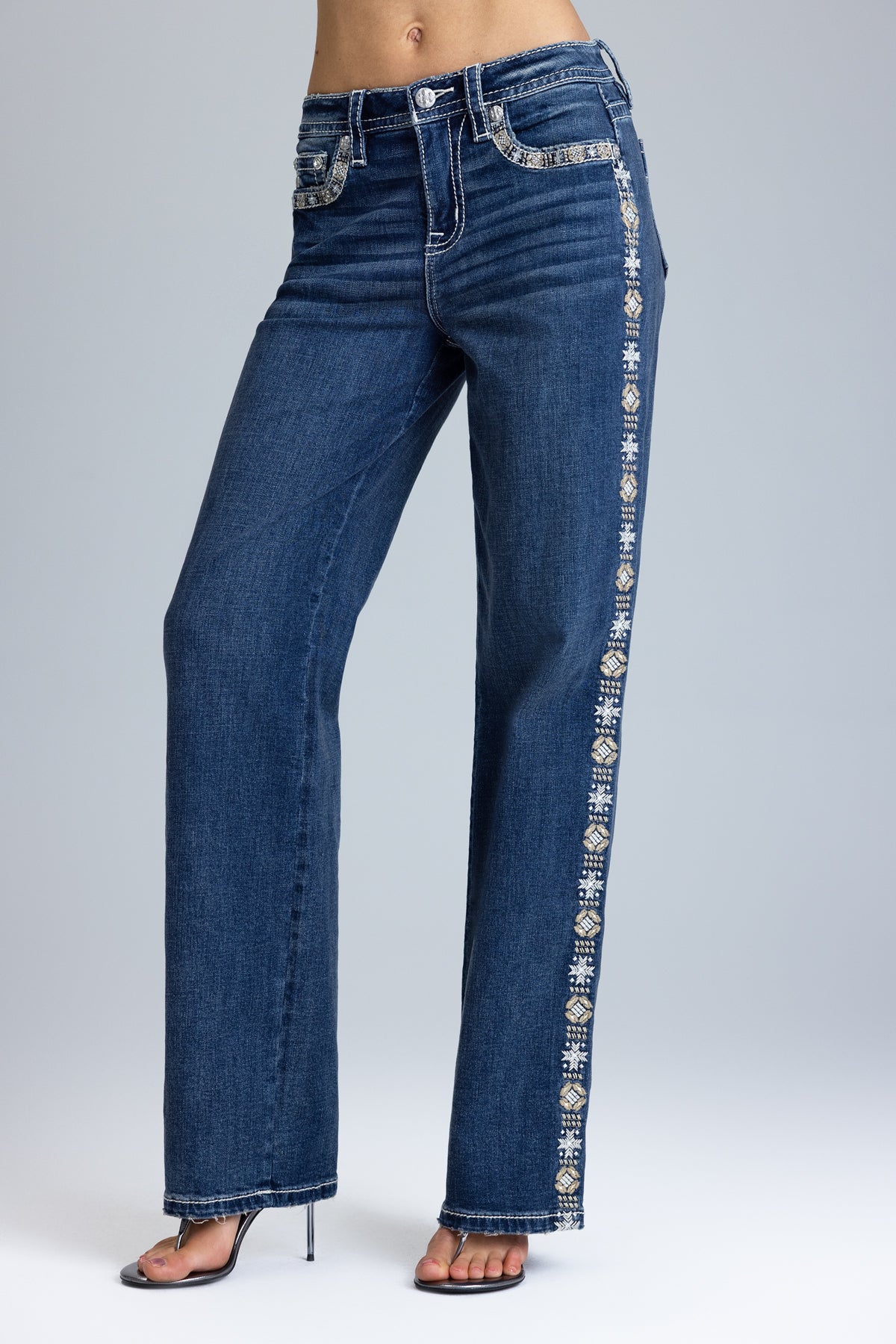 Miss Me Tressa Slim Wide Jean
