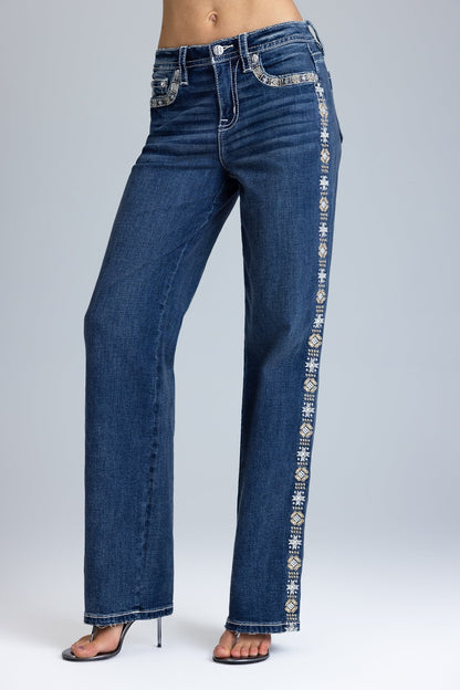 Miss Me Tressa Slim Wide Jean
