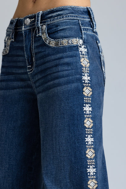 Miss Me Tressa Slim Wide Jean
