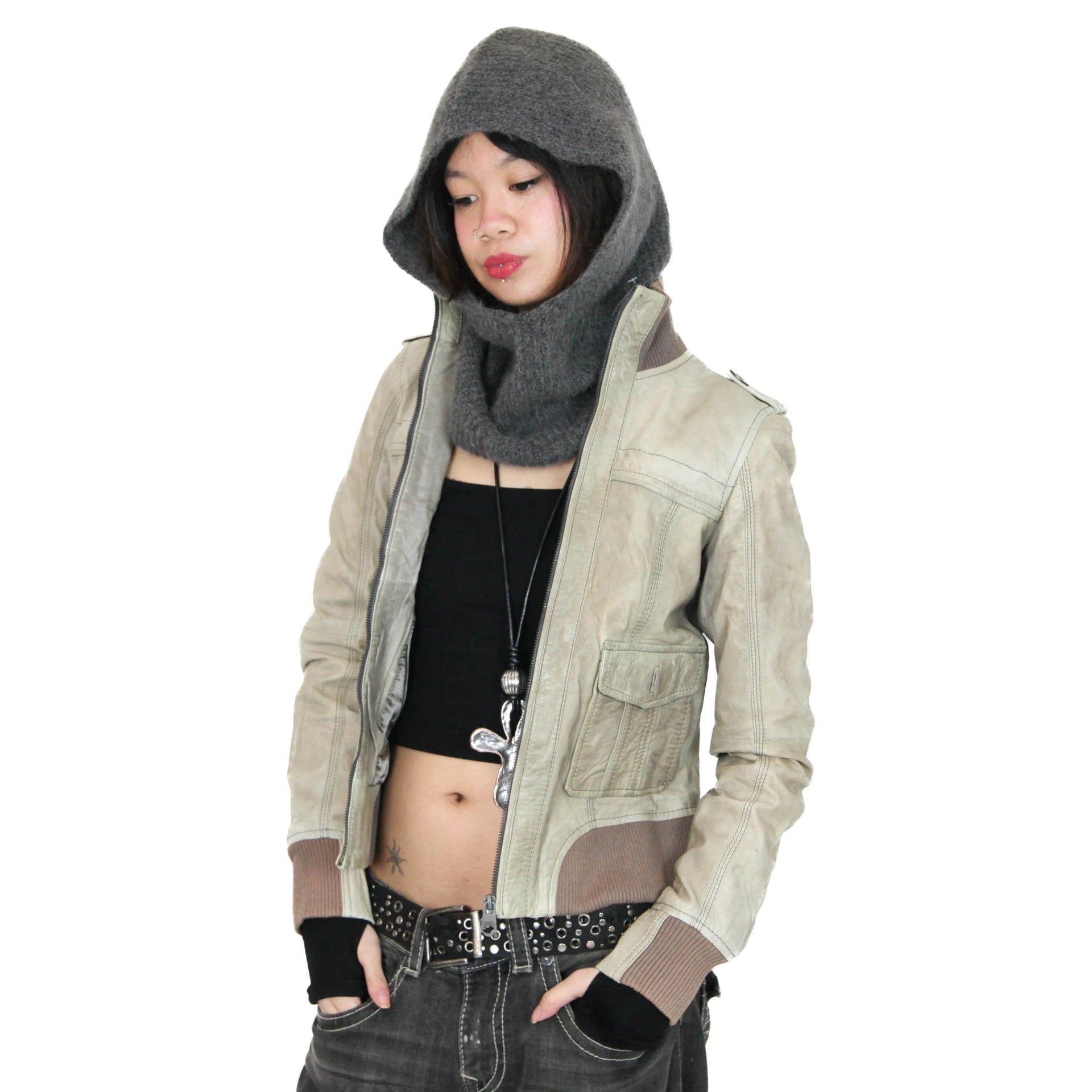 Distressed Leather 1980s EDC Jacket – Rogue