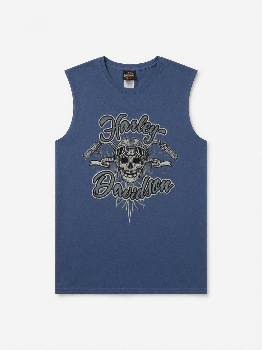 Harley Davidson Blue Tank Top