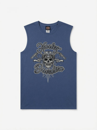 Harley Davidson Blue Tank Top