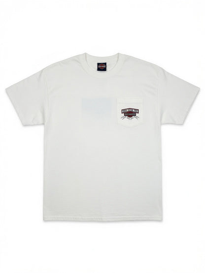 Harley Davidson White Pocket T-shirt