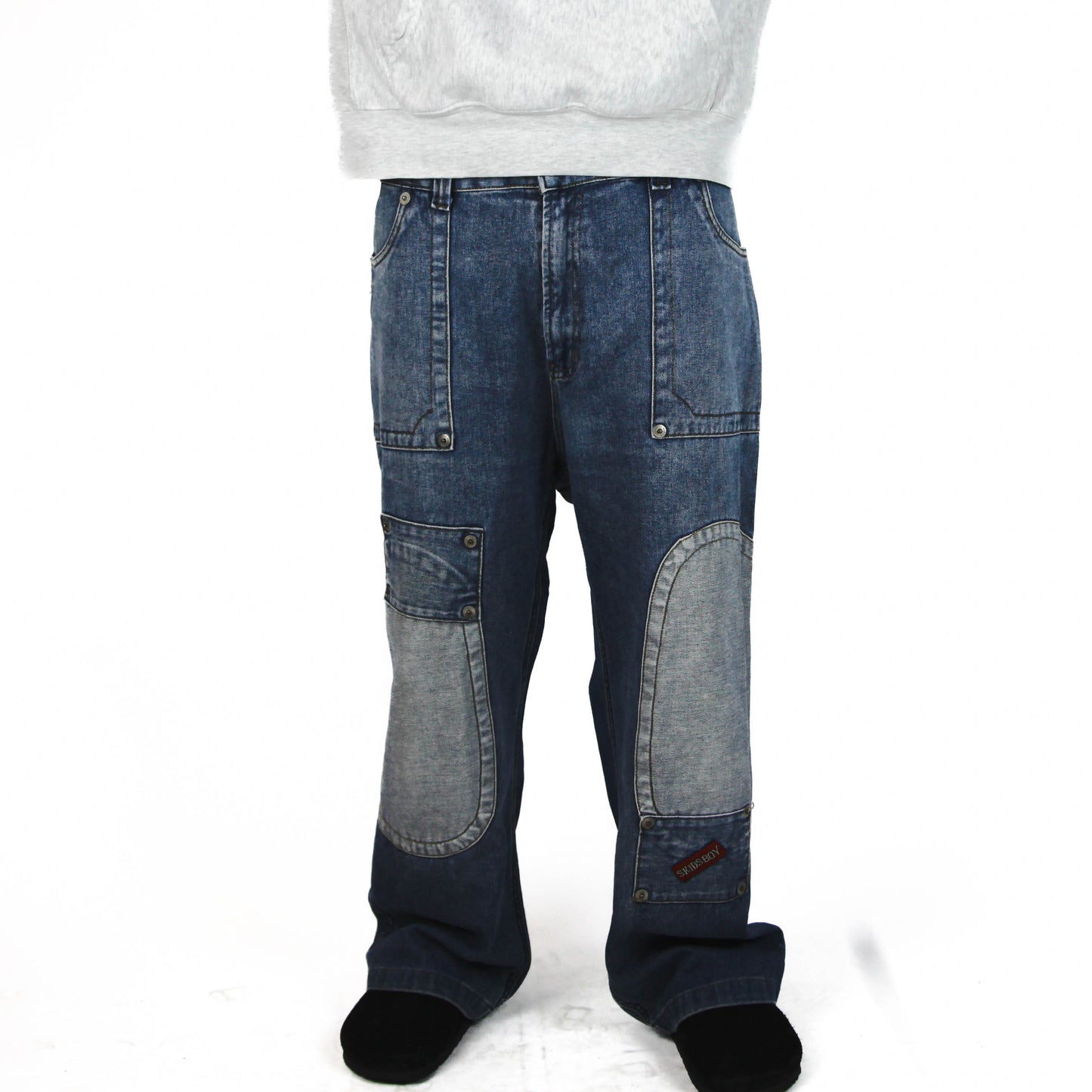 SKIDSBOY Double Knee Baggy Jeans