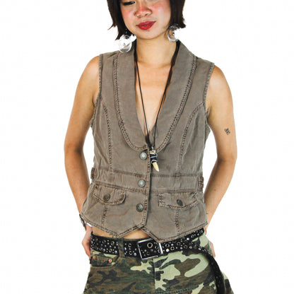 Early 2000s Brown Vest