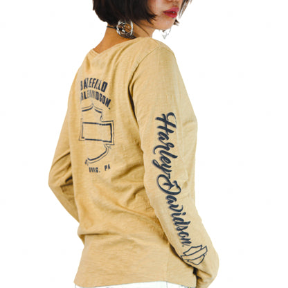 Yellow Harley Davidson Long Sleeves