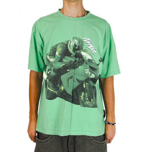 Vintage Kawasaki Halftone Sports Graphic Tee