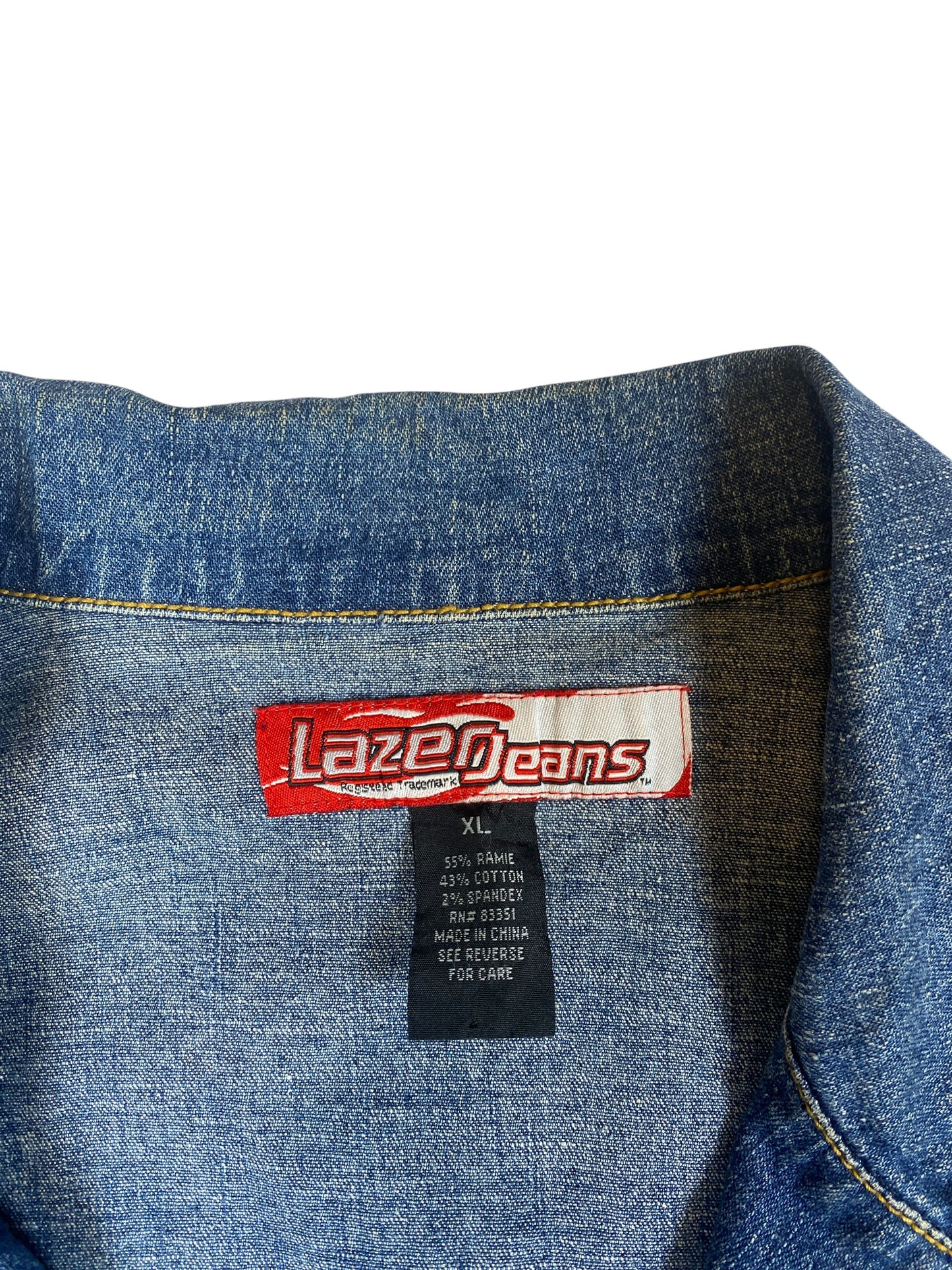 Vintage Western Open Tie Denim Jacket