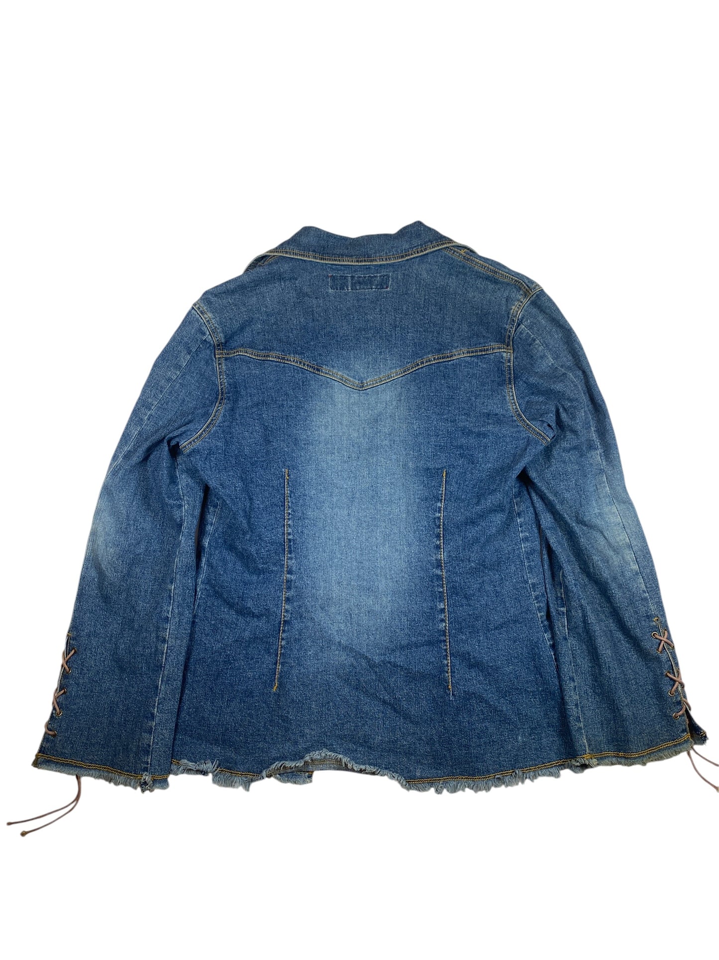 Vintage Western Open Tie Denim Jacket