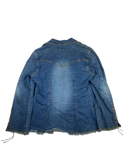 Vintage Western Open Tie Denim Jacket