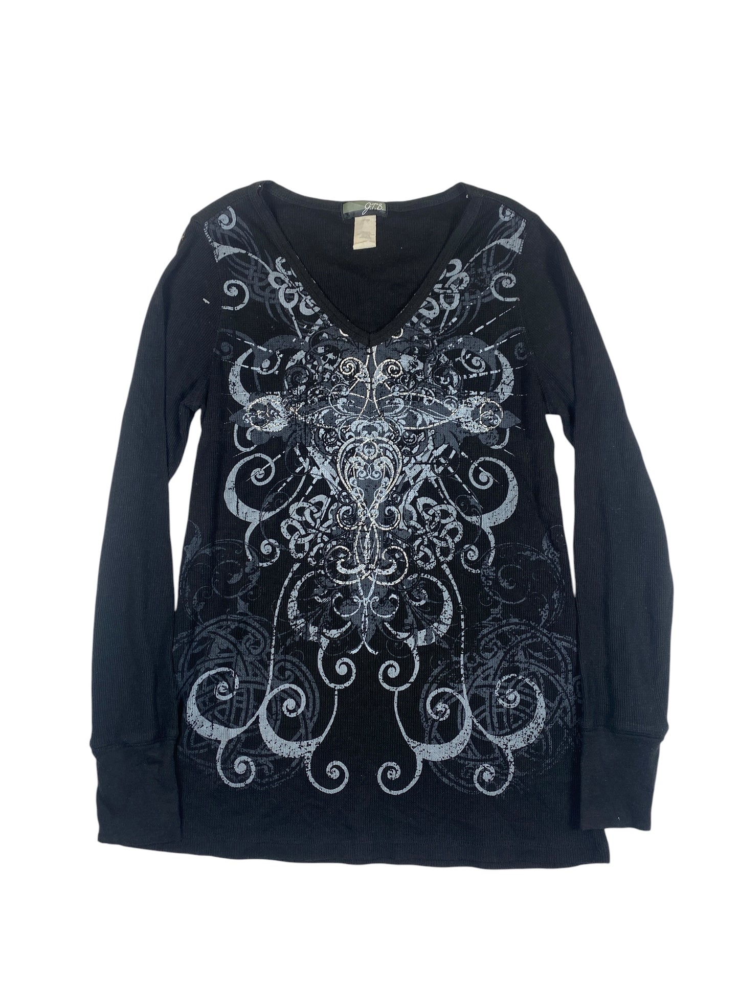 Vintage Affliction Esque Thermal Long-Sleeve