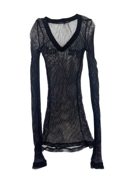 Foxy Black Mesh Dress