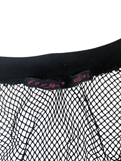 Vintage Foxy Black Mesh Dress
