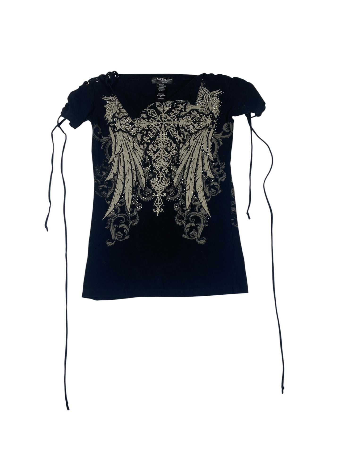 Vintage Bejeweled Affliction Esque Tee