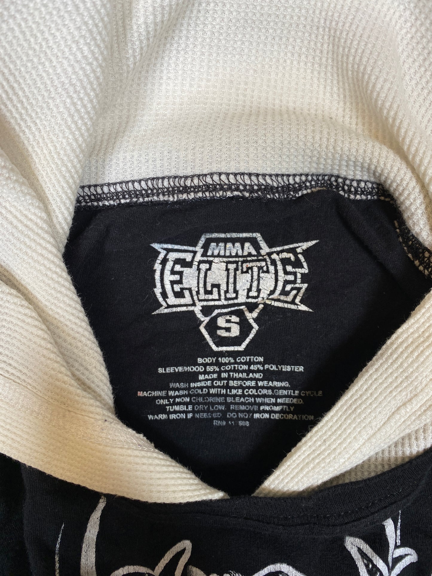 Y2K MMA Waffle Layered Graphic Long-Sleeve