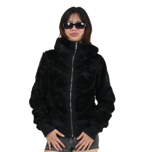 Rockstar-Made Black Faux Fur Coat