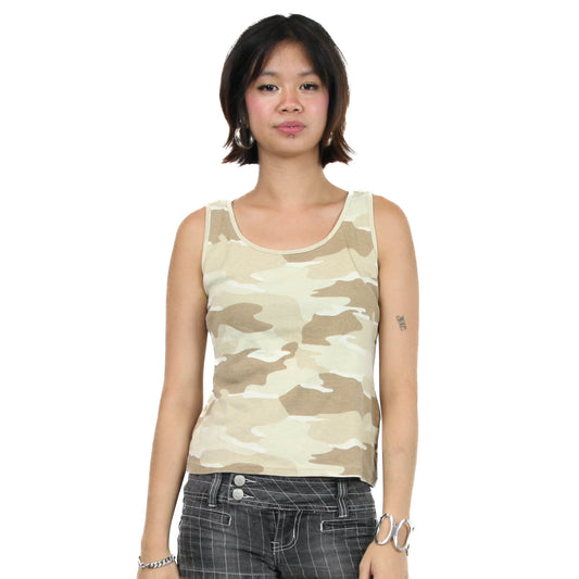 Y2K Light Camo Tank Top