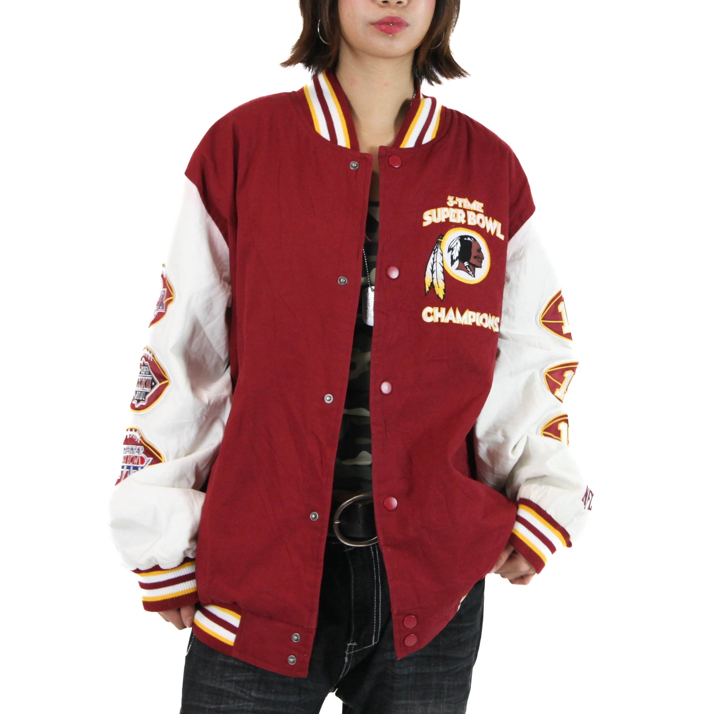 Vintage 3-Time Super Bowl Varsity Jacket