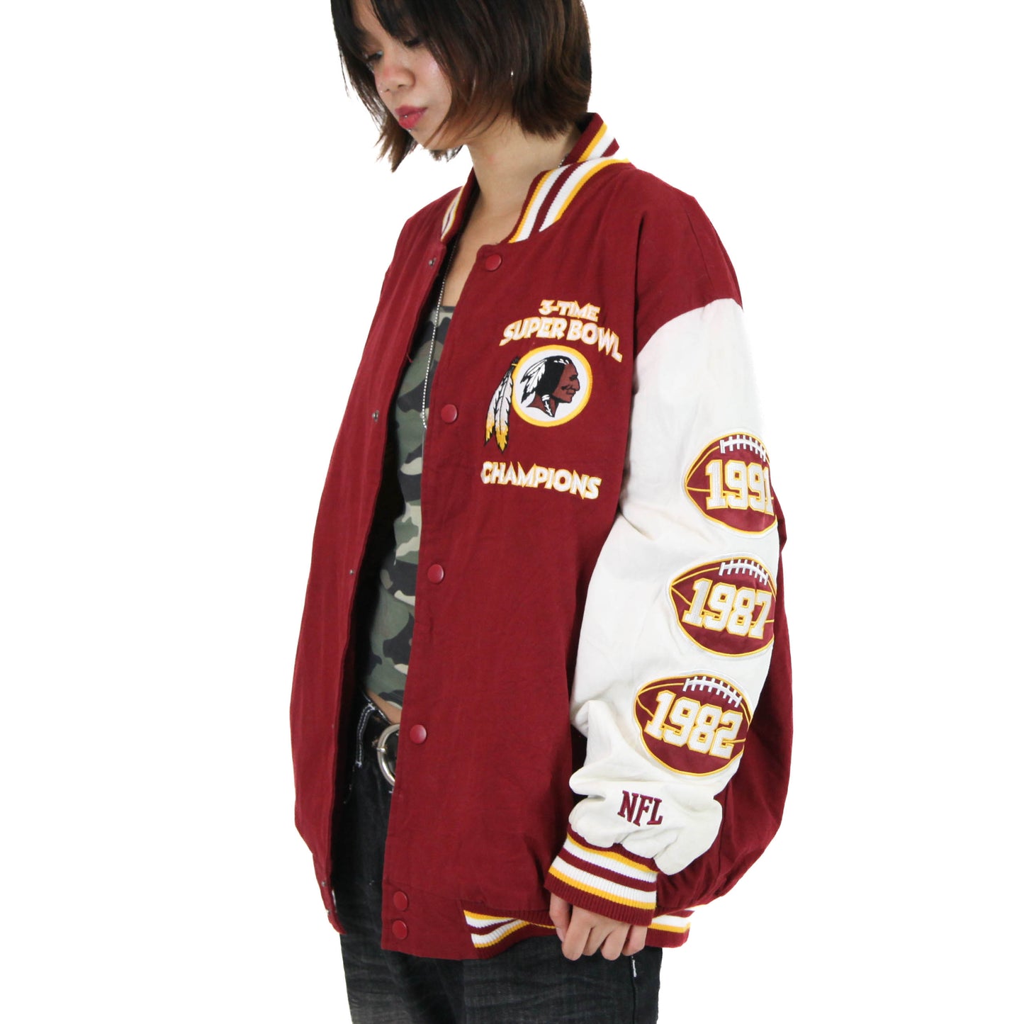 Vintage 3-Time Super Bowl Varsity Jacket