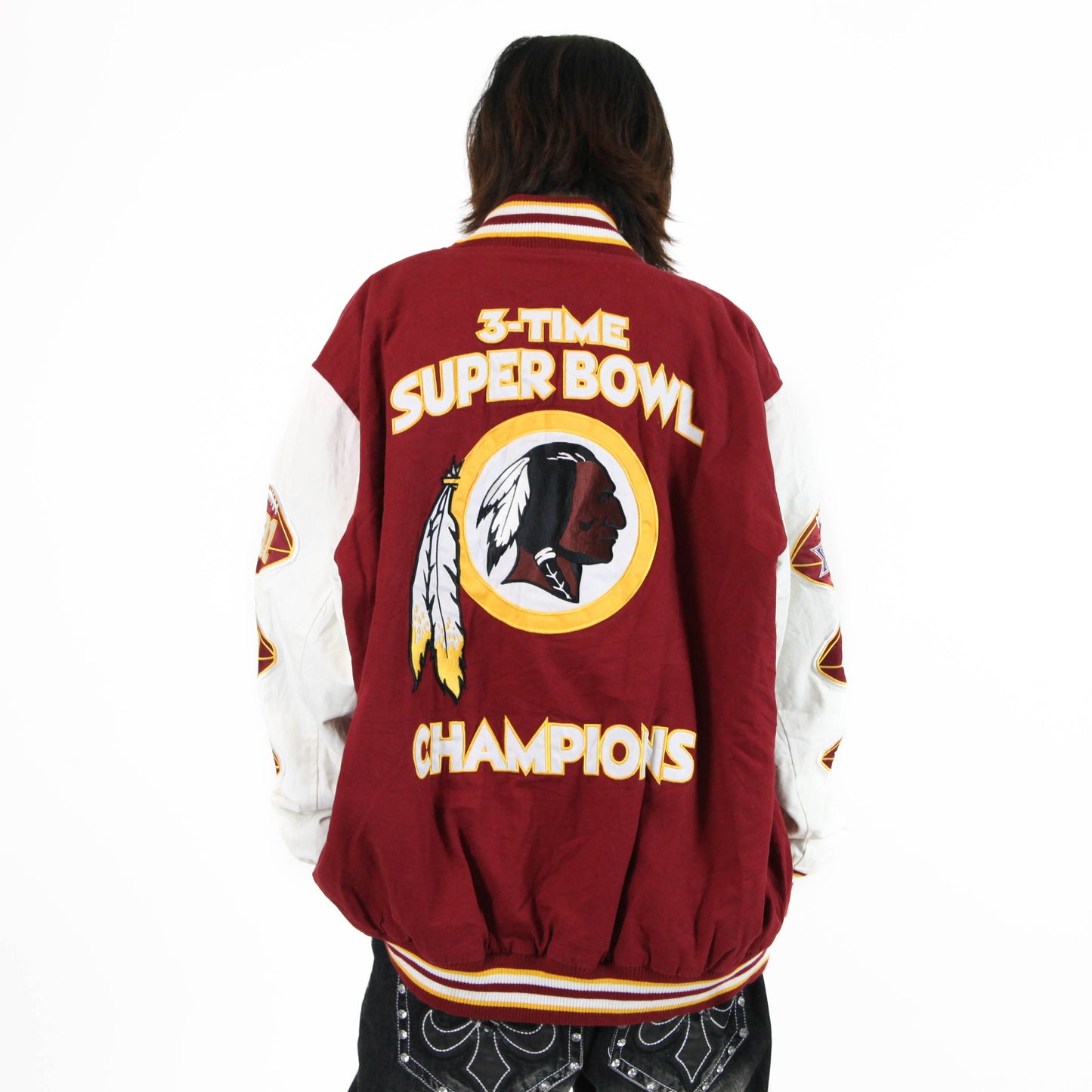 Vintage 3-Time Super Bowl Varsity Jacket