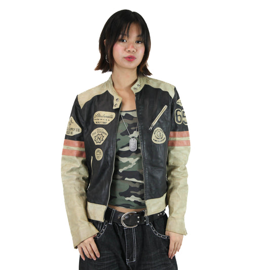 Conbipel Vintage Americana Leather Jacket