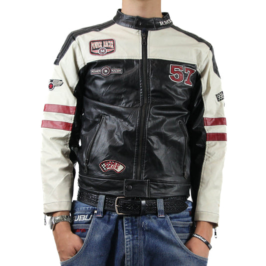 Vintage Red Max Leather Racing Jacket 🏎️💨