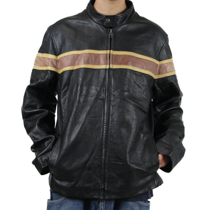 Vintage Heavy weight Leather Racing Jacket