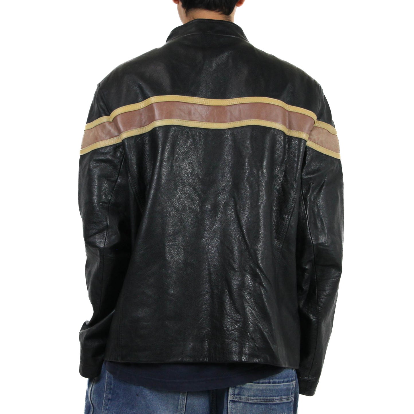 Vintage Heavy weight Leather Racing Jacket