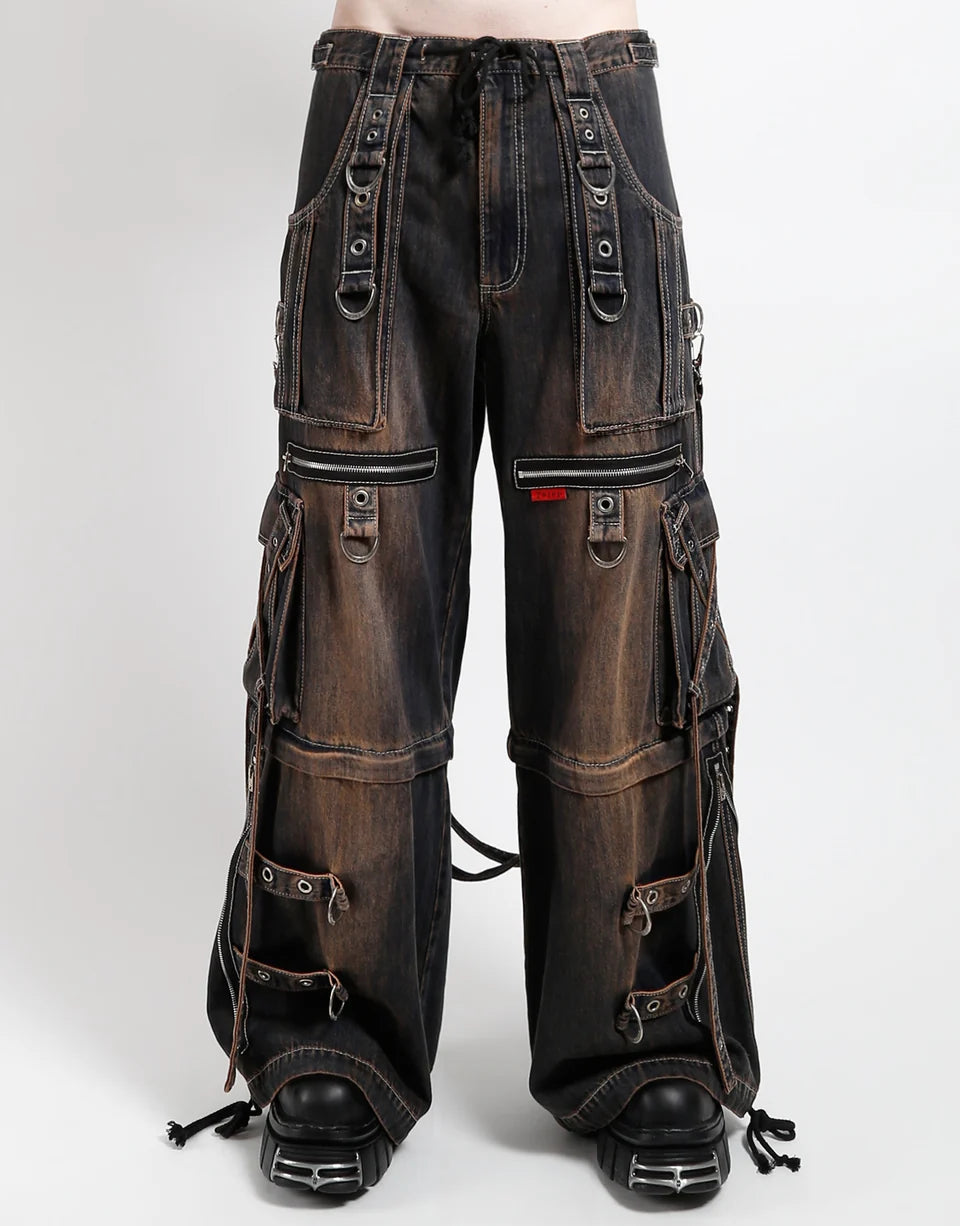 X-Strap Pant Dirty Wash Blue Denim