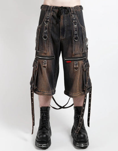 X-Strap Pant Dirty Wash Blue Denim