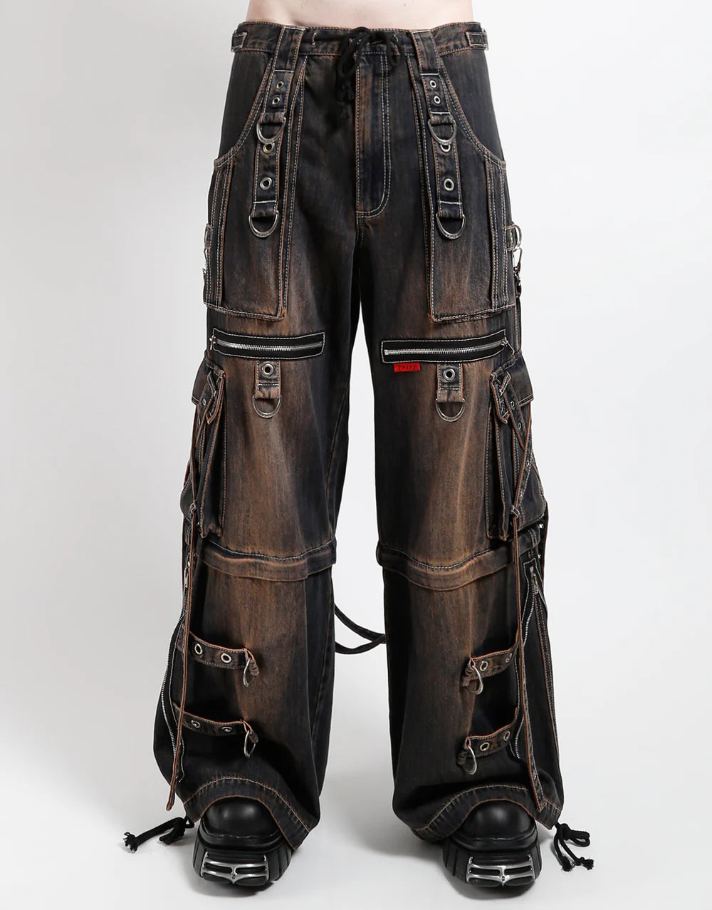 Tripp NYC X-Strap Pant - Mud Wash Denim