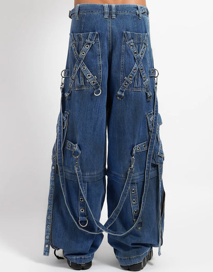 Tripp NYC X-Strap Pant Blue Denim