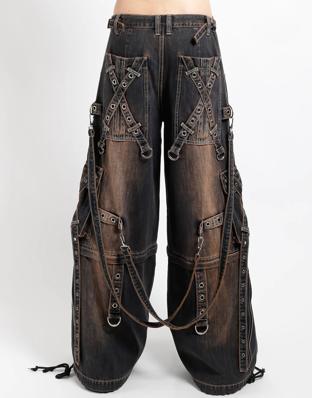 Tripp NYC X-Strap Pant - Mud Wash Denim