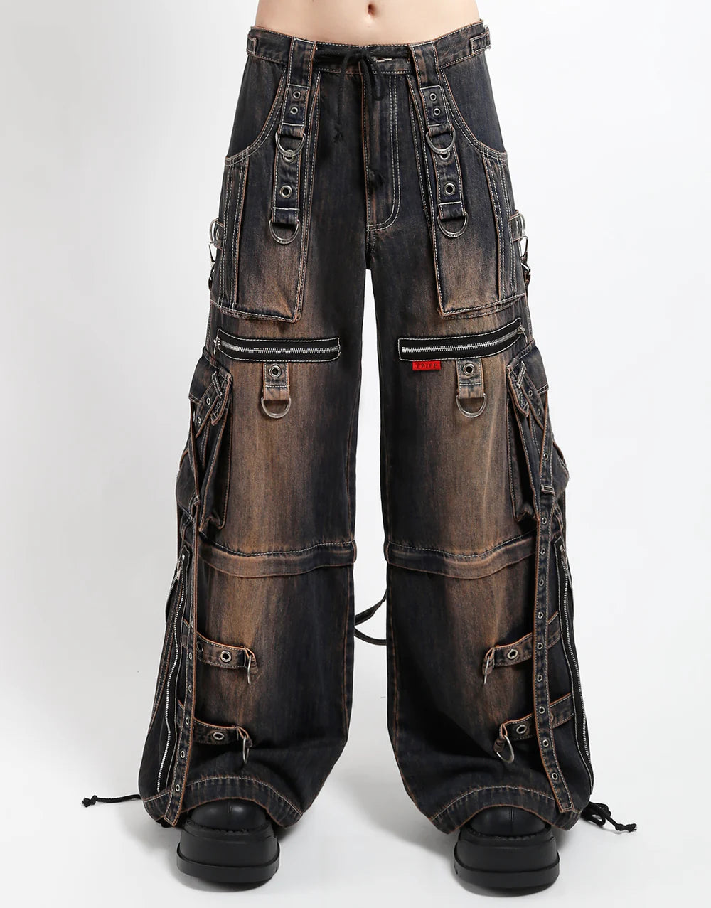 Tripp NYC X-Strap Pant - Mud Wash Denim