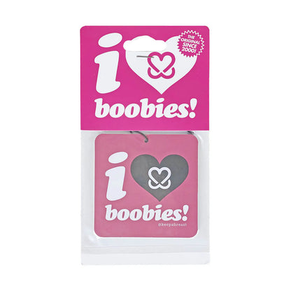 I love boobies! Air Freshener - Pink